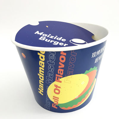 Thùng giấy dùng một lần 170oz tường đơn 220mm Top Cup cho ngũ cốc