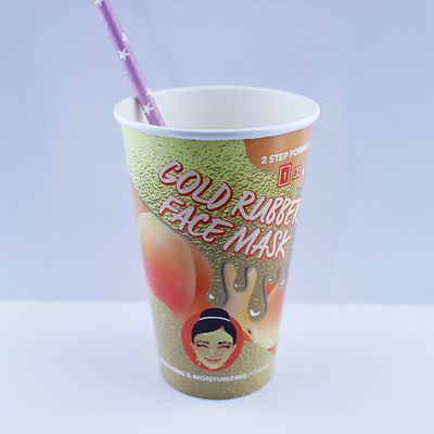 Một bức tường Ripple Paper Cup dùng một lần in Kraft 8 oz cho cà phê