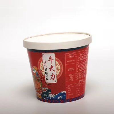 Thức ăn nhanh Ramen Cup đóng gói với nắp 1100ml