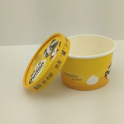 nắp giấy tùy chỉnh in giấy ly kem đống in hộp đựng đồ ăn 8oz 250ml tách giấy