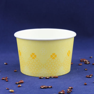 Một lần phục vụ đồ ăn uống Ice Cream Tubs, Yogurt Paper Cups With Plastic Dome Lids
