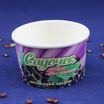 Một lần phục vụ đồ ăn uống Ice Cream Tubs, Yogurt Paper Cups With Plastic Dome Lids