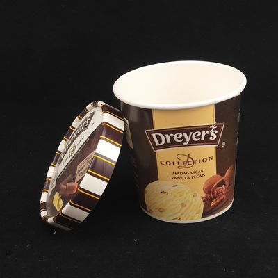 475ml Ice Cream Paper Cup với nắp