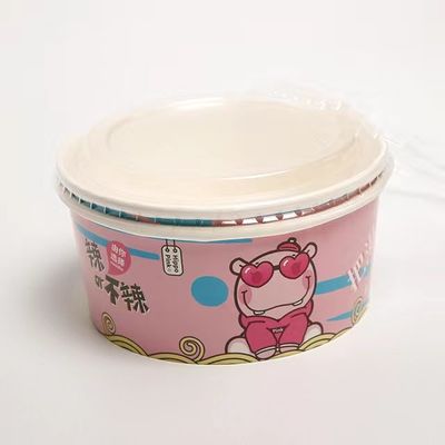 Chén lấy lấy có nắp 32oz có thể sưởi ấm, Chén salad Kraft không thấm nước 1000ml