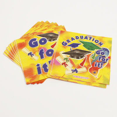 250 * 250mm in giấy khăn giấy 2 PLY Logo tùy chỉnh hoa trang trí cho trẻ em