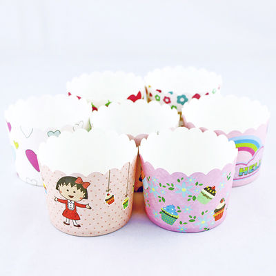Giấy Cupcake bánh nướng Bao bì hộp đóng dấu in Biodegradable Case