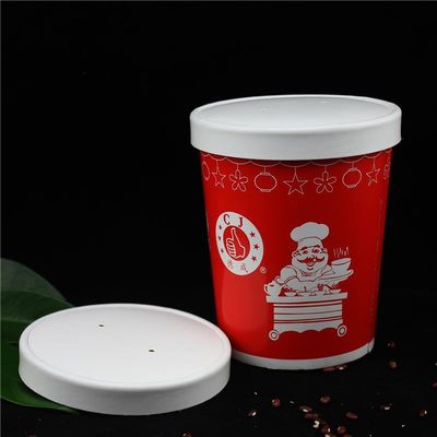 Cốc súp dùng một lần 12oz với nắp