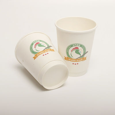 Biodegradable Double Wall Takeaway Coffee Cups Eco Friendly 360ml 12 ounce
