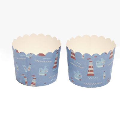 Cốc giấy Cupcake cấp thực phẩm, hộp giấy bánh nướng có thể phân hợp với logo