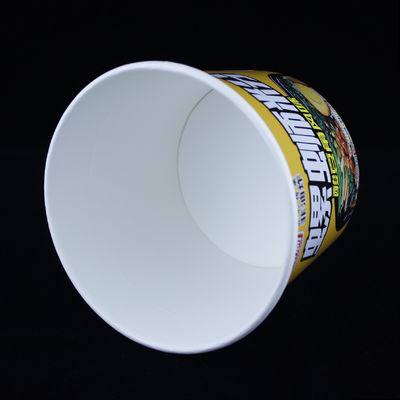 Chén giấy súp phân hủy sinh học với cách điện nắp 32 oz thùng chứa