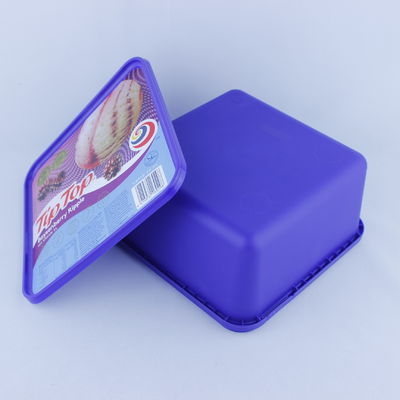 Cốc giấy kem loại thực phẩm với nắp đóng kín chặt chẽ
