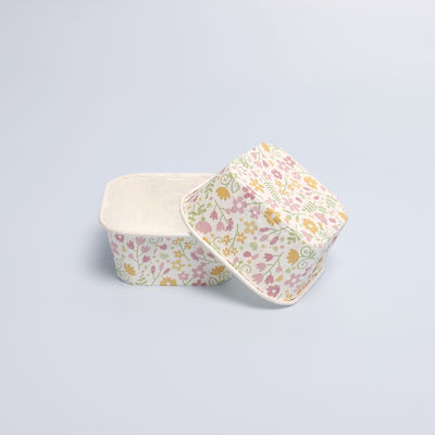 Hộp đóng gói bánh quy vuông nhỏ Cupcake Liner Fluted Cups Cake tái chế