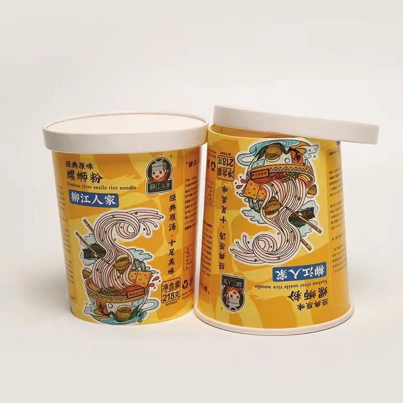 Chén giấy nốt nhanh 32oz khoai tây chiên ớt Bowl với nắp phẳng Food Grade