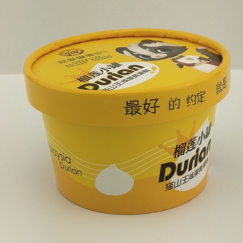 nắp giấy tùy chỉnh in giấy ly kem đống in hộp đựng đồ ăn 8oz 250ml tách giấy