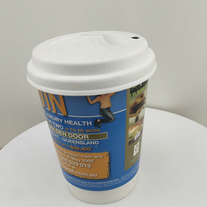 Eco Friendly Double Wall Paper Cup 10 Oz Khép kín dùng một lần cho đồ uống nóng