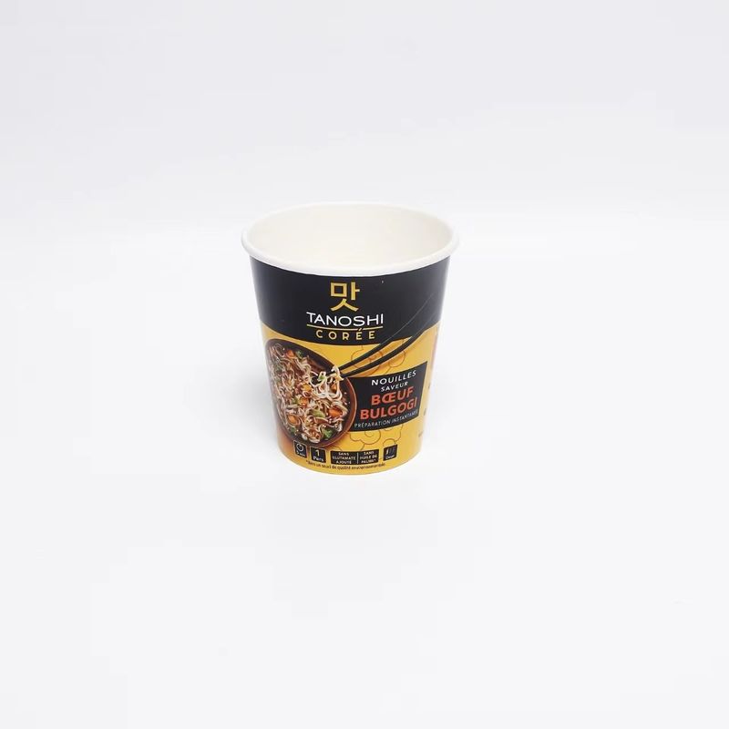 Instant Noodle Bowl chống nhiệt hộp ăn trưa chất lượng thực phẩm lưới giấy kraft không rửa màu đỏ đóng gói hộp giấy nhà sản xuất