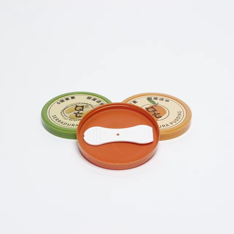 hộp kem hình tròn doodle thiếc custard pudding cốc với nắp nhựa nhỏ dùng một lần cốc sữa chua